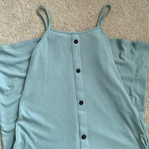 Girls Button Front Camisole Dress